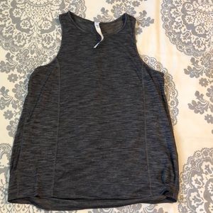Lululemon gray open back tank size 6